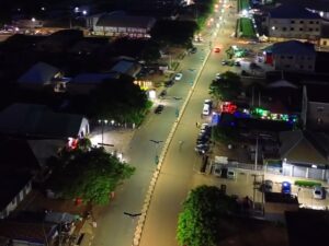 Night view of Makurdi area